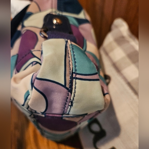 EUC Coach Kyra Nylon Daisy Scarf Women's Crossbody  Bag With Hangtags - Picture 4 of 12